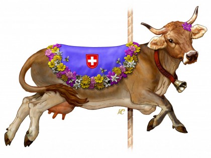 Sally, the Swiss Brown Cow