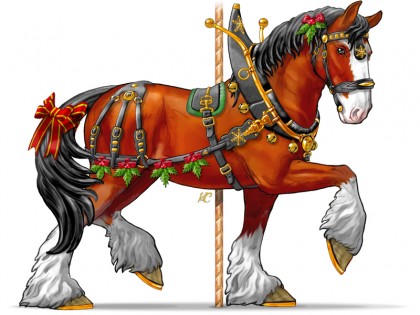 Caballo Regaldo, the Gift Horse (A Christmas Clydesdale)